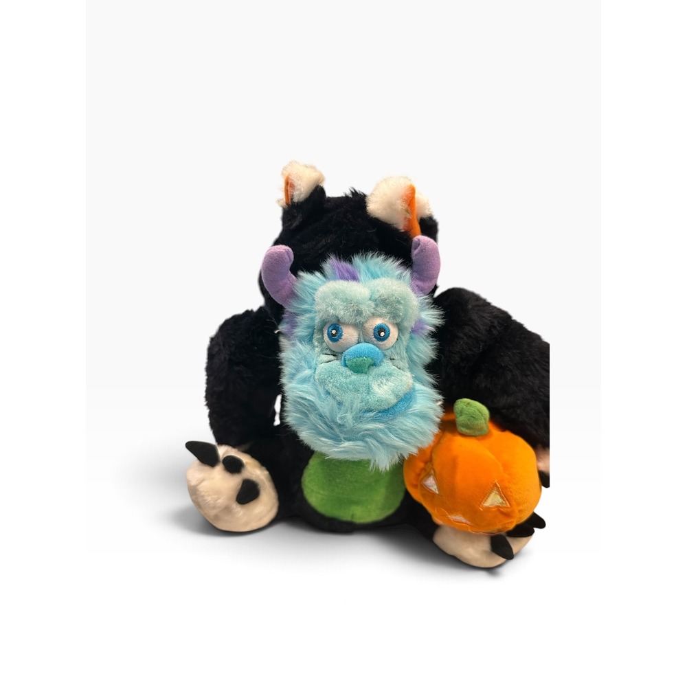 Disney Store Monsters Inc Sulley Black Cat Halloween Plush Pumpkin 12053 56527